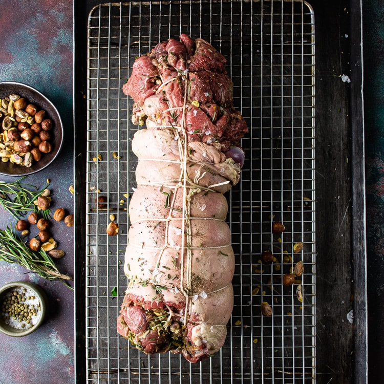 Whole Rolled Lamb Leg Raw 2.5-3kg