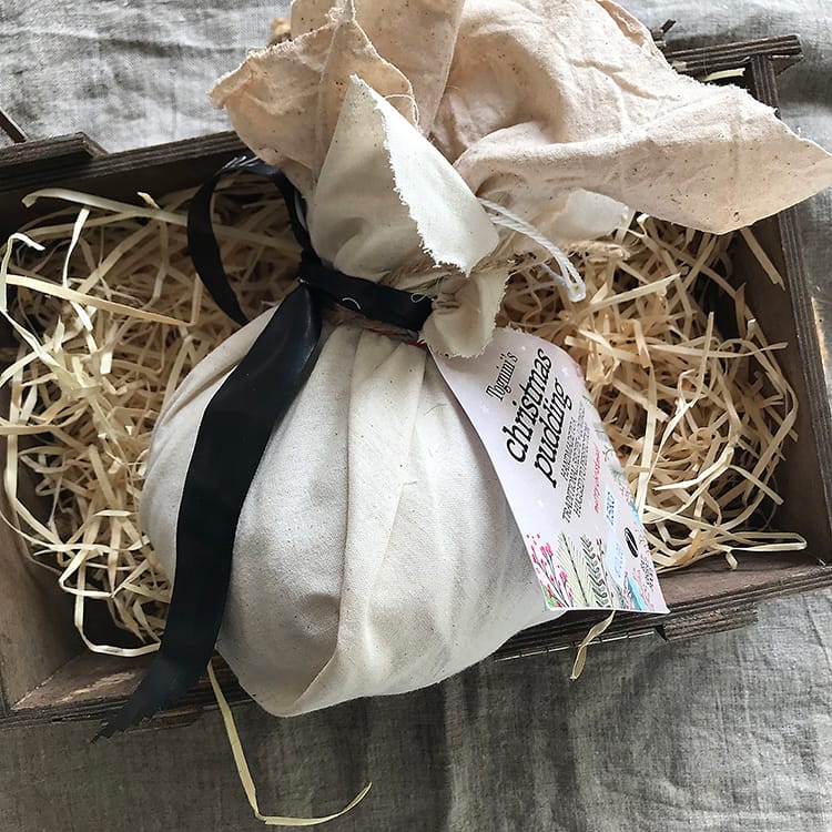 Traditional Boiled & Cloth Wrapped Plum Pudding