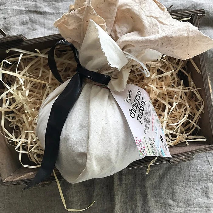 Traditional Boiled & Cloth Wrapped Plum Pudding Gluten Free 1kg